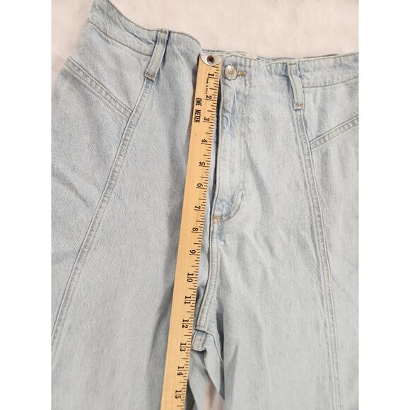 Free People We The Free Florence Flare Jeans 30 Light Wash High Rise Wide Leg - Picture 6 of 9